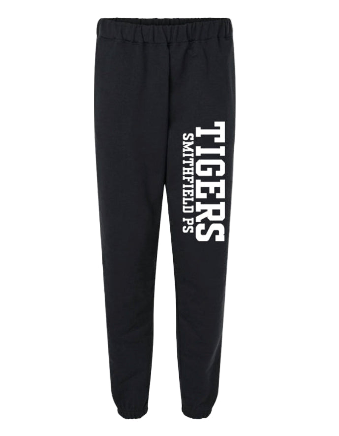 Smithfield P.S. • ADULT UNISEX SWEATPANTS with Pockets! • Spirit Wear • BLACK