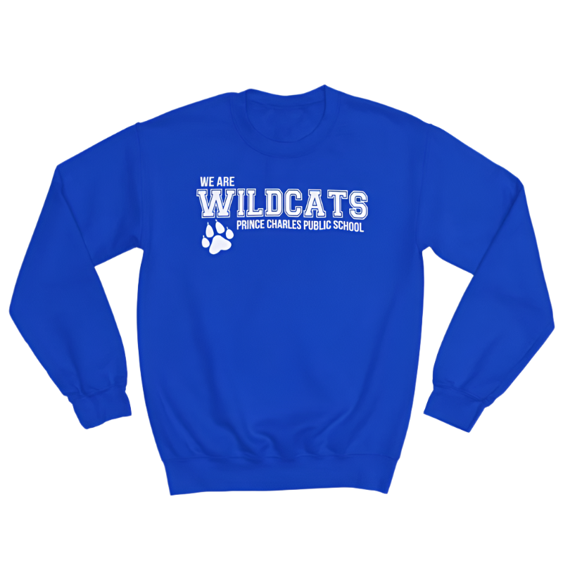 Prince Charles P.S. • YOUTH CREW SWEATSHIRT • Spirit Wear • Royal Blue or Black