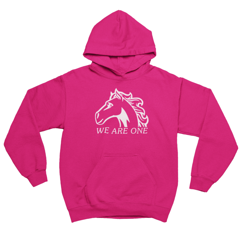 Susanna Moodie P.S. • ADULT UNISEX HOODIE • PINK DAY • We Are One • Heliconia Pink