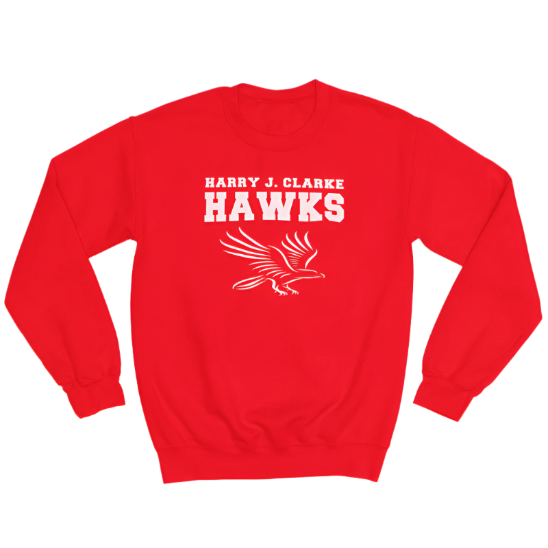 red crew sweatshirt spirit wear