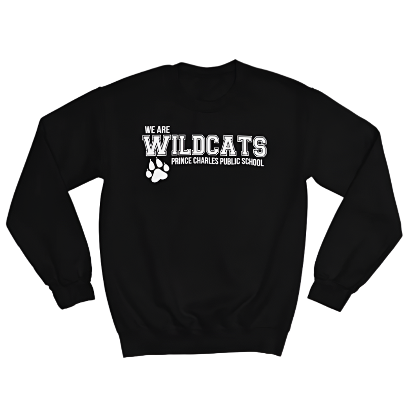 Prince Charles P.S. • ADULT UNISEX CREW SWEATSHIRT • Spirit Wear • Royal Blue or Black
