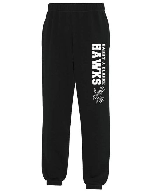 NEW! Harry J Clarke • Premium ADULT UNISEX SWEAT PANTS with Pockets • Spirit Wear •  Black
