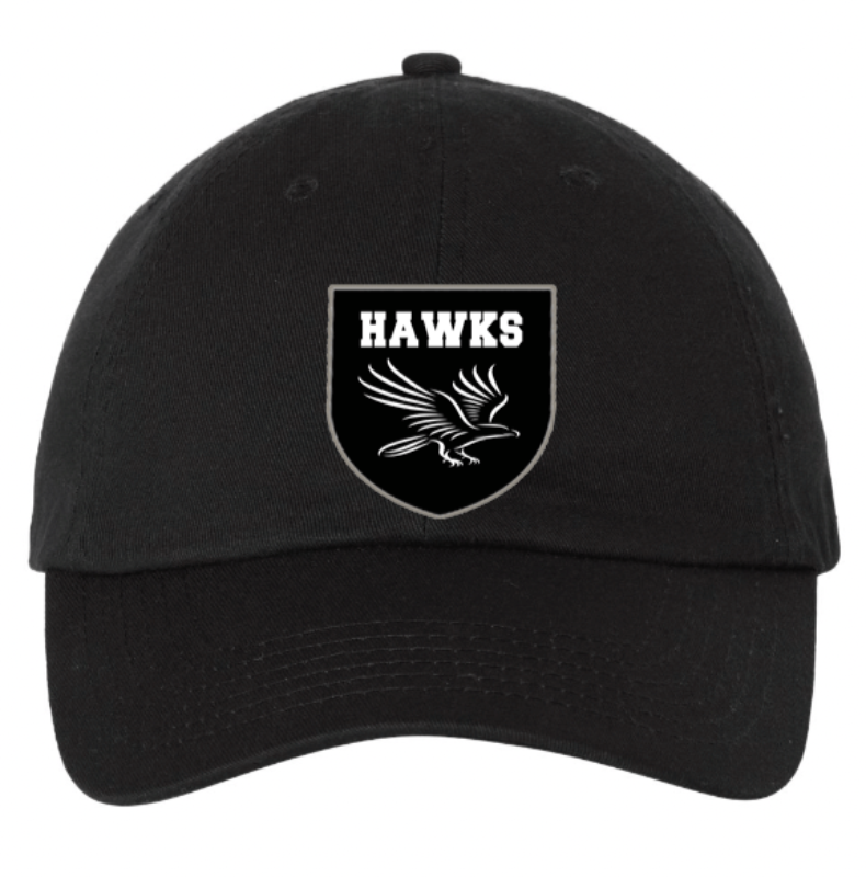HARRY J CLARKE P.S • YOUTH CLASSIC 'DAD' CAP HAT • Spirit Wear • Red or Black