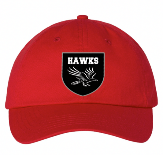 HARRY J CLARKE P.S • ADULT CLASSIC 'DAD' CAP HAT • Spirit Wear • Red or Black