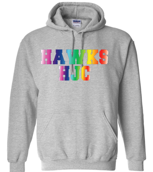 HARRY J CLARKE  P.S. • ADULT UNISEX HOODIE •HJC Rainbow  • Sport Grey