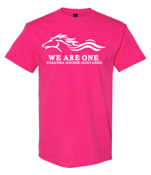 Susanna Moodie E.S. •  T-SHIRT • Pink Day • We Are One • Heliconia Pink