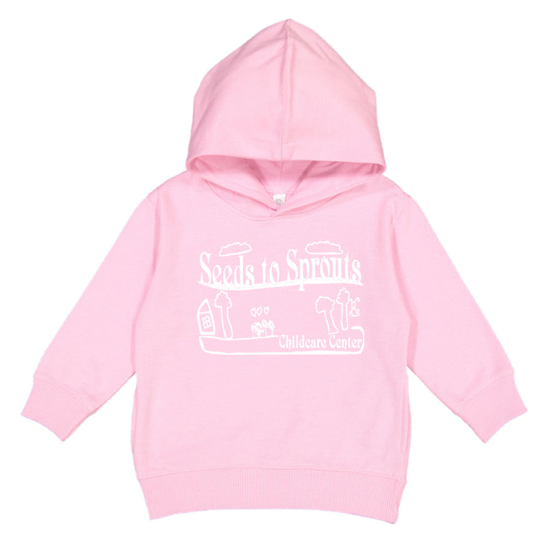 Seeds to Sprouts • TODDLER HOODIE SWEATSHIRT • Spirit Wear •  Black or Heather Grey or Light Pink or Royal Blue