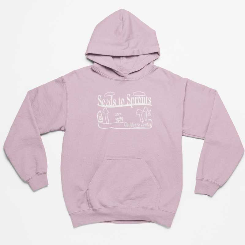 Seeds to Sprouts • ADULT UNISEX HOODIE • Spirit Wear •  Black or Sport Grey or Sand or Light Pink