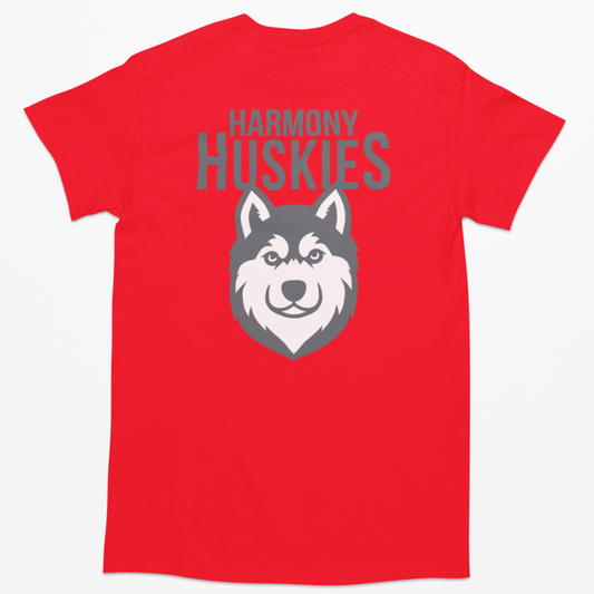 Harmony P.S. • ADULT Unisex T-SHIRT • Red or Black • Spirit Wear