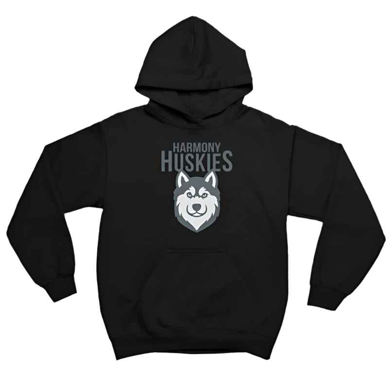 Harmony P.S. • ADULT UNISEX HOODIE • Spirit Wear •  Red or Black