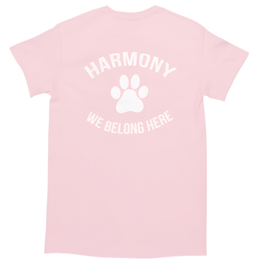 Harmony P.S.  • YOUTH T-SHIRT • PINK DAY • We Belong Here  • Light or Azalea Pink