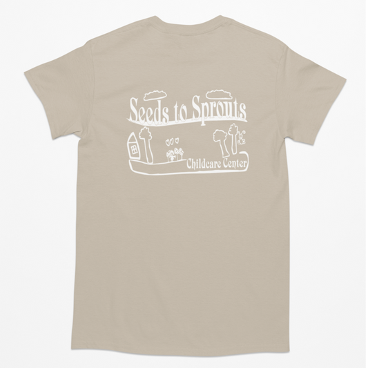 Seeds to Sprouts • YOUTH  T-SHIRT • Spirit Wear •  Black or Sport Grey or Sand or Light Pink