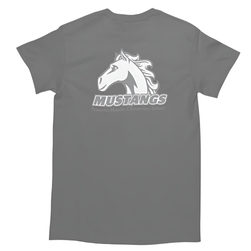 Susanna Moodie P.S.• YOUTH  T-SHIRT • Spirit Wear •  Navy Blue or Dark Heather Grey