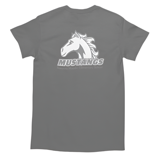 Susanna Moodie P.S.• YOUTH  T-SHIRT • Spirit Wear •  Navy Blue or Dark Heather Grey