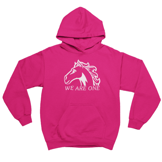 Susanna Moodie P.S. • ADULT UNISEX HOODIE • PINK DAY • We Are One • Heliconia Pink