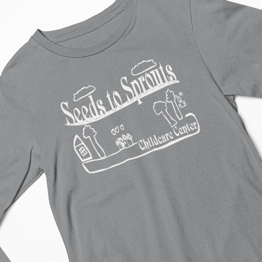 Seeds to Sprouts • TODDLER LONG SLEEVE T-SHIRT • Spirit Wear •  Black or Heather Grey