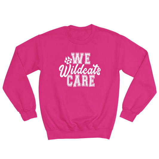 Prince Charles  P.S. • ADULT UNISEX CREW SWEATSHIRT • Pink Day • We Care • Heliconia Pink