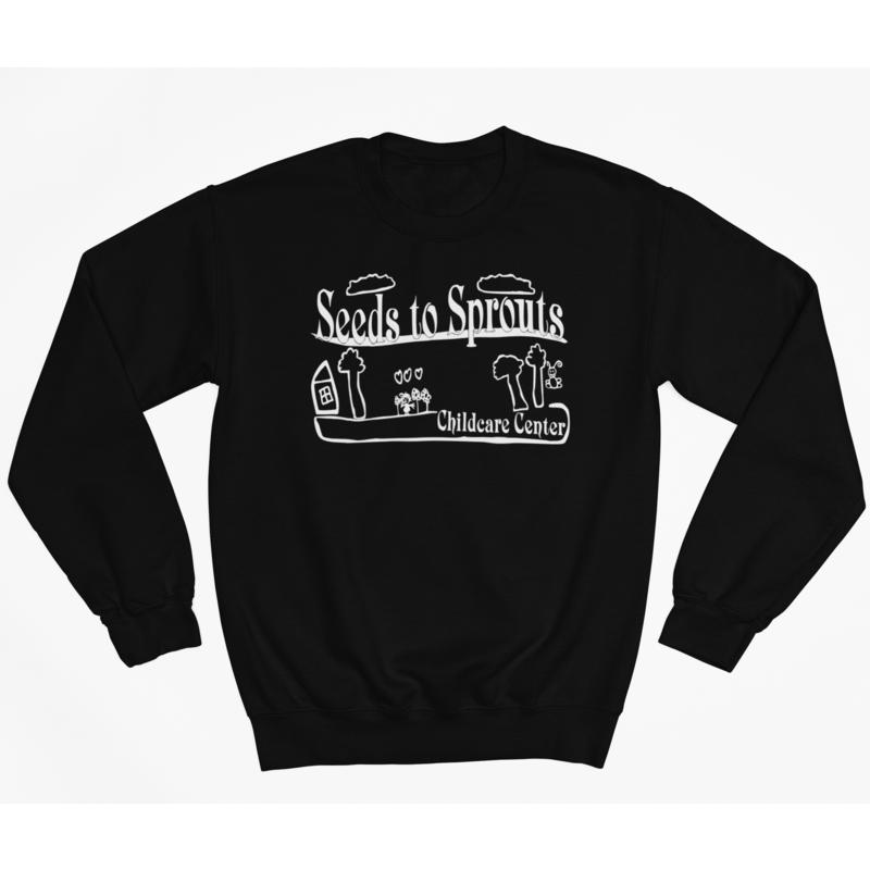 Seeds to Sprouts • YOUTH CREW SWEATSHIRT • Spirit Wear • Black or Sport Grey