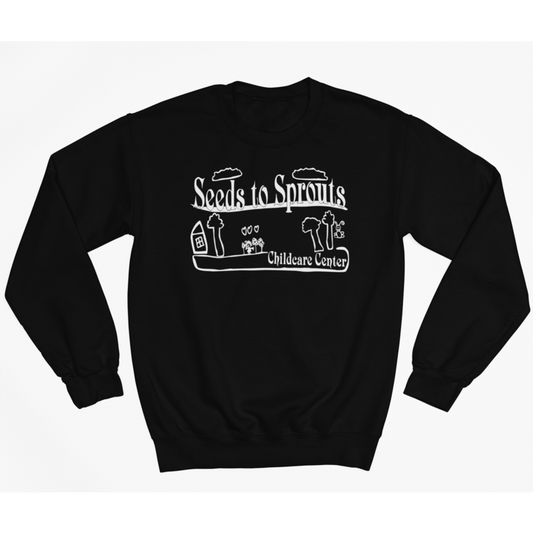 Seeds to Sprouts • YOUTH CREW SWEATSHIRT • Spirit Wear • Black or Sport Grey