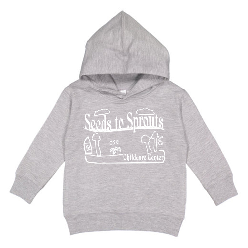 Seeds to Sprouts • TODDLER HOODIE SWEATSHIRT • Spirit Wear •  Black or Heather Grey or Light Pink or Royal Blue