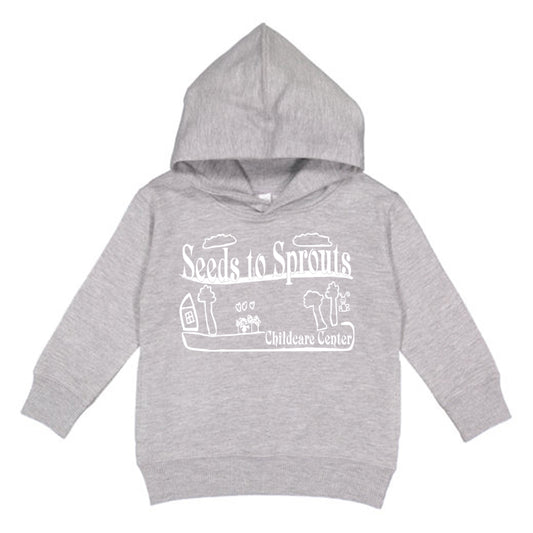 Seeds to Sprouts • TODDLER HOODIE SWEATSHIRT • Spirit Wear •  Black or Heather Grey or Light Pink or Royal Blue