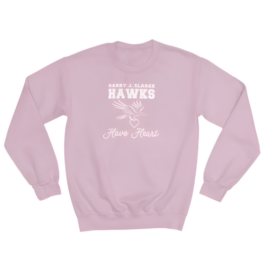 light pink crew sweatshirt spirit wear