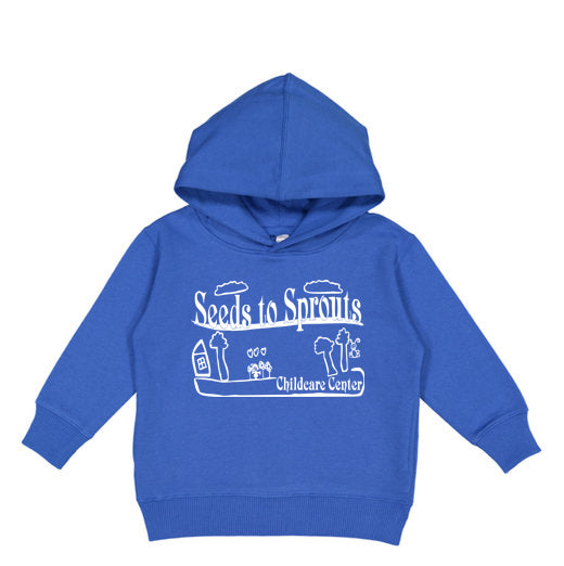 Seeds to Sprouts • TODDLER HOODIE SWEATSHIRT • Spirit Wear •  Black or Heather Grey or Light Pink or Royal Blue