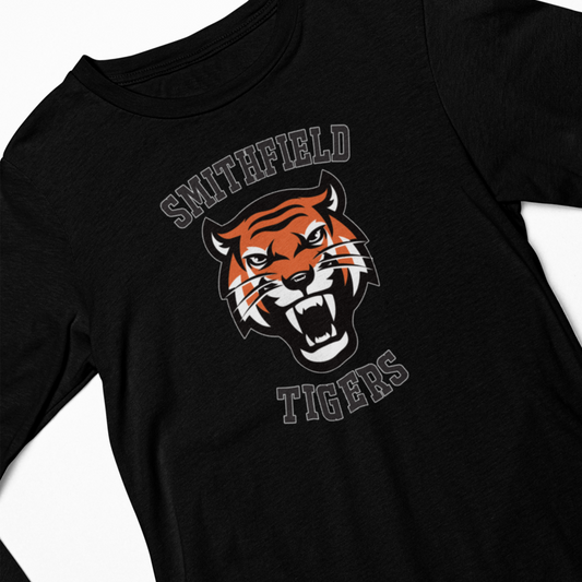 Smithfield P.S. • ADULT UNISEX  LONG-SLEEVE T-SHIRT • Spirit Wear •  BLACK