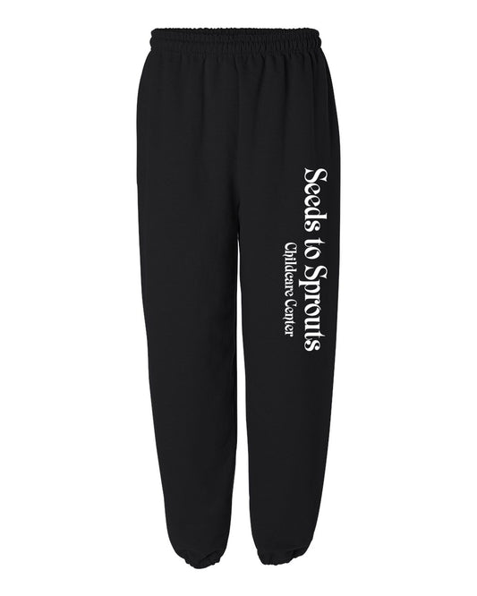 Seeds to Sprouts • ADULT UNISEX SWEAT PANTS • Spirit Wear •  Black OR Sport Grey